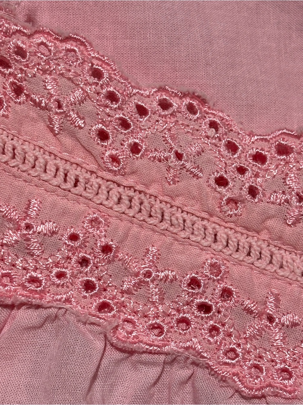 Dreams & Co 100% Cotton Floral Embroidered Nightgown Plus Size 2X Cottagecore - Picture 6 of 14
